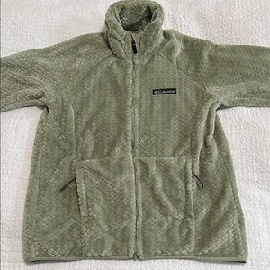 Columbia women’s sage Green Fleece Jacket